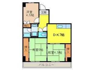 ロイヤルコーポ忠岡の物件間取画像